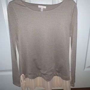 Beige and Light Pink Top